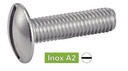 VIS A METAUX TETE RONDE LARGE -POELIER- FENDUE - INOX A2
