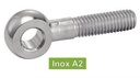 [DIN 444 B] TORNILLOS CON OJO - Acero inoxidable a2 (ISO7349, NFE27-191)