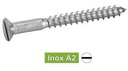 [DIN 97] PARAFUSO DE MADEIRA COM CABEÇA EMBREADA E FENDIDA - AÇO INOXIDÁVEL A2 (NFE25-604, UNI 702)