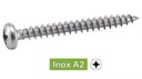 TORNILLOS PARA AGLOMERADO CABEZA CILINDRICA POZIDRIVE - Acero inoxidable a2