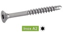 TORNILLOS AUTOTALANDRADES PARA AGLOMERADO DE CABEZA AVELLANADA SEIS LOBULADOS - Acero inoxidable a2
