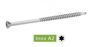 VIS DE BARDAGE - PLATELAGE TETE FRAISEE SIX LOBES - INOX A2