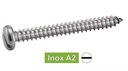 [DIN 7971] VIS A TOLE TETE CYLINDRIQUE LARGE FENDUE - INOX A2 (SIMILAR ISO 1481, NFE25-663, UNI 6591)