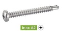 [DIN 7504 M] POZIDRIVE PAN HEAD SELF DRILLING SCREWS - Stainless steel a2 (similar ISO 15481)