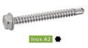 [DIN 7504 K] VIS AUTOPERCEUSES TETE HEXAGONALE A EMBASE - INOX A2 (SIMILAR ISO 15480)