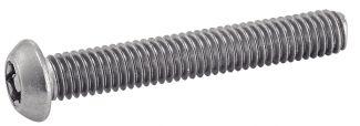 METRIC THREAD SECURITY SCREWS BUTTON HEAD SIX LOBE RECESS WITH PIN - Stainless steel a2