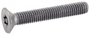 [DIN 7991] METRIC THREAD SECURITY SCREWS FLAT HEAD SIX LOBE RECESS WITH PIN - Stainless steel a2 (ISO 10642, UNI 5933)