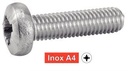 [DIN 7985] POZIDRIVE PAN HEAD MACHINE SCREWS - Stainless steel a4 (similar ISO 7045, NFE25-121, UNI 7687)
