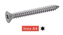 [ISO 14586] VIS A TOLE TETE FRAISEE SIX LOBES - INOX A4 (SIMILAR DIN 7982)