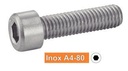[DIN 912] HEXAGON SOCKET HEAD CAP SCREWS - Stainless steel a4-80 (similar ISO 4762, NFE25-125, UNI 5931)