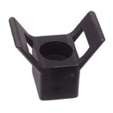 SOPORTE MURAL NEGRO PARA ENLACE DE FORMA DE SILLA MONTAR - Nailon 6.6