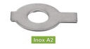 ARANDELAS DE SEGURIDAD RECTAS CON DOS SOLAPAS - Acero inoxidable a2