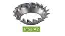 [DIN 6798 V] RONDELLES -EVENTAIL- A DENTURES EXTERIEURES V - INOX A2 (UNI 8841)
