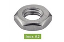 [DIN 439] ECROUS BAS HEXAGONAUX - INOX A2 (SIMILAR ISO 4035, NFE25-405, UNI 5589)