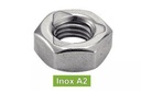 [DIN 980] PORCAS AUTO-BLOQUEANTES HEXAGONAL - TOTALMENTE EM METAL - AÇO INOXIDÁVEL A2 (BASEADO EM DIN 934, ISO7042)