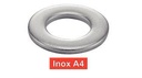 [DIN 125 A] RONDELLE PIATTE TAGLIABILI - ACCIAIO INOX A4 (simile ISO 7089, UNI 6592)