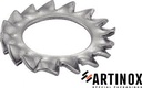 [DIN 6798 A] RONDELLES -EVENTAIL- A DENTURES EXTERIEURES - INOX A2 (NFE27-624, UNI 8842)