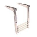  ESCALERA DE BAÑO TELESCÓPICA PARA MONTAR EN PLATAFORMA. - ACERO INOXIDABLE A4/PLÁSTICO