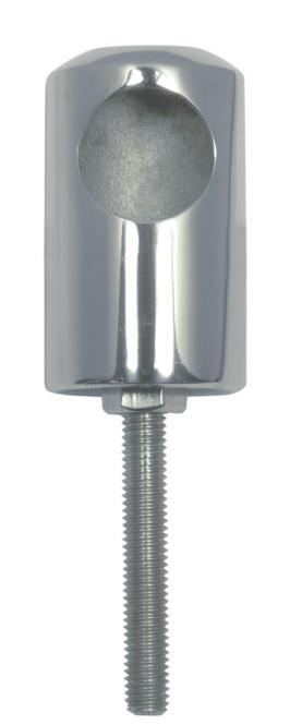 EMBOUT MAIN COURANTE AVEC FILETAGE - INOX A4