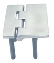  HINGE WITH THREAD - STAINLESS STEEL A4
