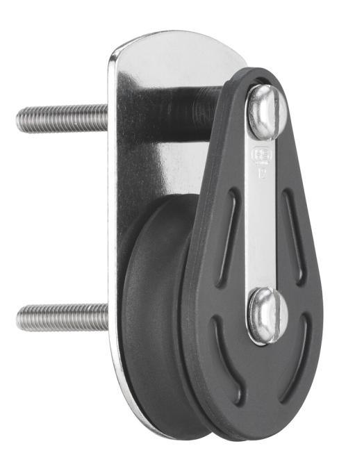 POULIE À PLAQUER ET À FRICTION SPRENGER - INOX A2/PLASTIQUE