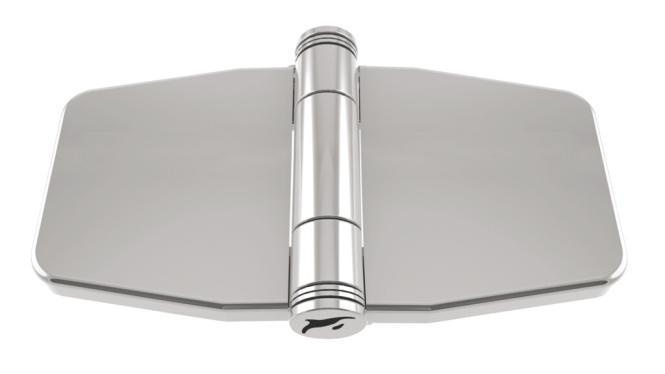  HINGE WITH SNAP-DOWN COVER - STAINLESS STEEL A4