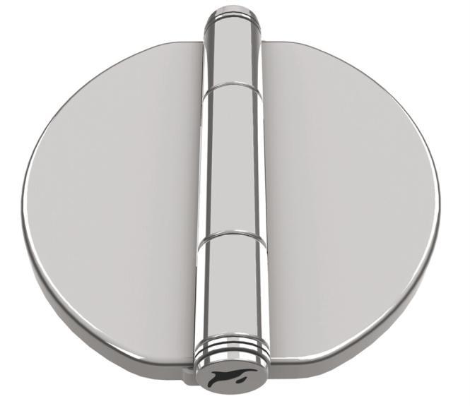  HINGE WITH SNAP-DOWN COVER - STAINLESS STEEL A4