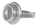 BOUTON DURABLE-DOT AVEC VIS AUTOPERCEUSE - INOX A2/LAITON