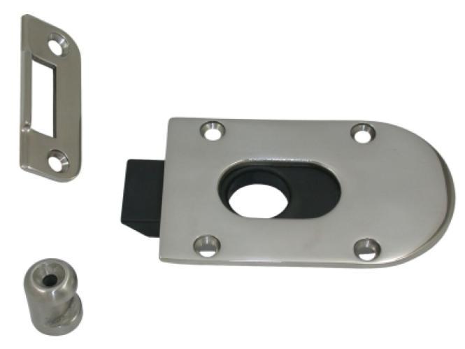  TRAVA DESLIZANTE COM MOLA PARA MONTAGEM INTERNA - AÇO INOXIDÁVEL A4/NYLON