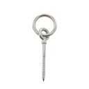  BULLONE AD OCCHIELLO CON FILETTATURA IN LEGNO E ANELLO - ACCIAIO INOX A4