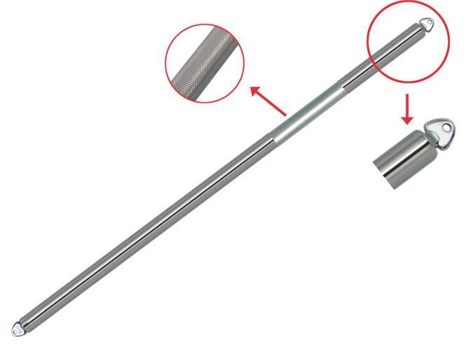 POTEAU RÉGLABLE POUR BIMINI - INOX A2