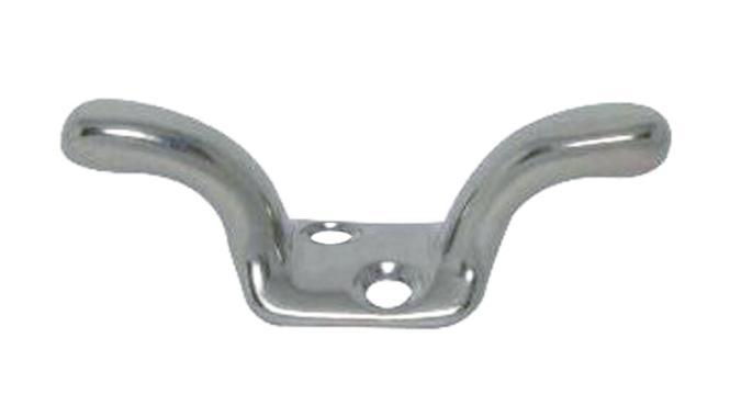  CORNAMUSA PARA ASTA DE BANDERA CON PLACA CURVA - ACERO INOXIDABLE A4