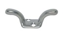  FLAG POLE CLEAT WITH CURVED PLATE - STAINLESS STEEL A4