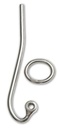  GANCIO SCORREVOLE CON ANELLO - ACCIAIO INOX A4