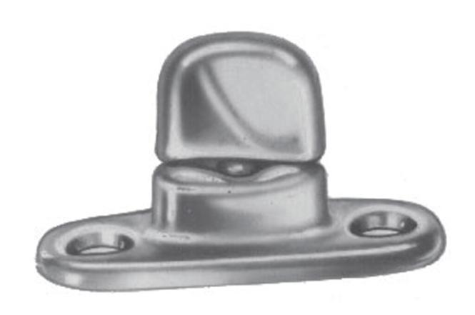  DOT-COMMON-SENSE TURN BUTTON FOR SCREW FIXING - BRASS