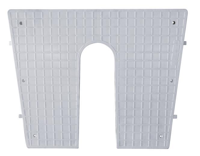 PLAQUE DE MOTEUR POUR TABLEAU ARRIÈRE, INCLINÉ 4° - PLASTIQUE