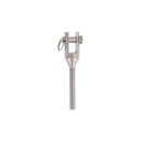  FORCELLA CON FILETTATURA DESTRA, LAVORATA MECCANICAMENTE - ACCIAIO INOX A4