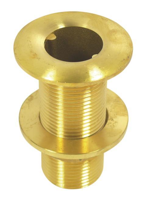  THRU-HULL WITH EXTERNAL THREAD - BRASS