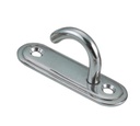  HOOK PLATE, OVAL - STAINLESS STEEL A4