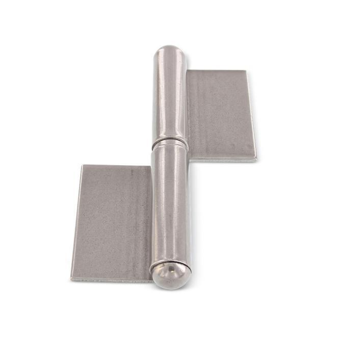  BISAGRA SOLDABLE DE 2 PIEZAS CON HOJAS LARGAS - ACERO INOXIDABLE A2