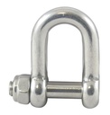  GRILLO A D CON ESAGONO INCASSATO E DADO DI SICUREZZA - ACCIAIO INOX A4