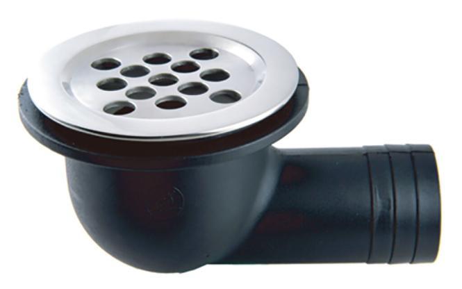  WATER DRAIN WITH HOSE CONNECTION - STAINLESS STEEL A4/NYLON