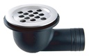 SCARICO DELL'ACQUA CON ATTACCO PER TUBO FLESSIBILE - ACCIAIO INOX A4/NYLON