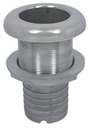 PASSE-COQUE AVEC RACCORD DE TUYAU, LONGUE - INOX A4