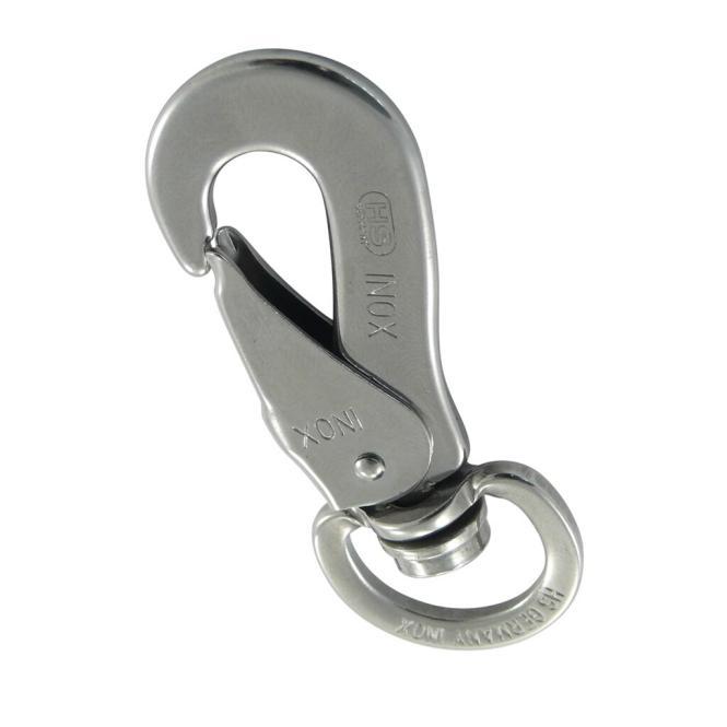  SPRENGER SNAP HOOK WITH SWIVEL EYE - STAINLESS STEEL A2