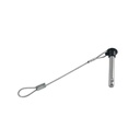 CÂBLE DE SÉCURITÉ AVEC GOUPILLE À BILLE - INOX A4/PLASTIQUE