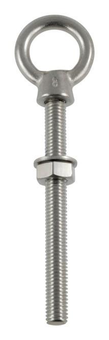  EYE BOLT WITH METR. THREAD - STAINLESS STEEL A4