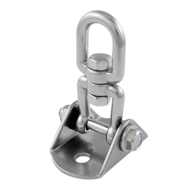  GROUNDPLATE WITH SWIVEL SHACKLE, MT-SERIES - STAINLESS STEEL A4/PA