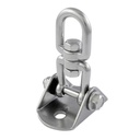  GROUNDPLATE WITH SWIVEL SHACKLE, MT-SERIES - STAINLESS STEEL A4/PA