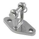  GROUNDPLATE D-SHACKLE, MT-SERIES - STAINLESS STEEL A4